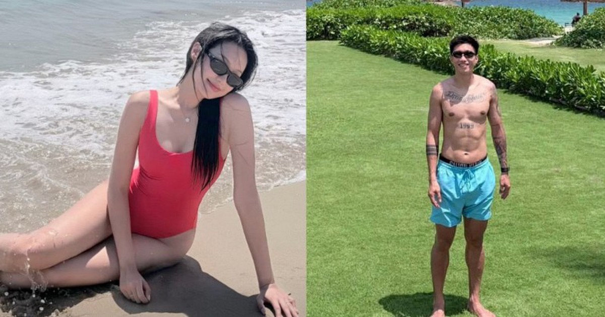 Doãn Hải My khoe dáng nuột nà, Văn Hậu lộ body cực phẩm trong chuyến du lịch với vợ con
