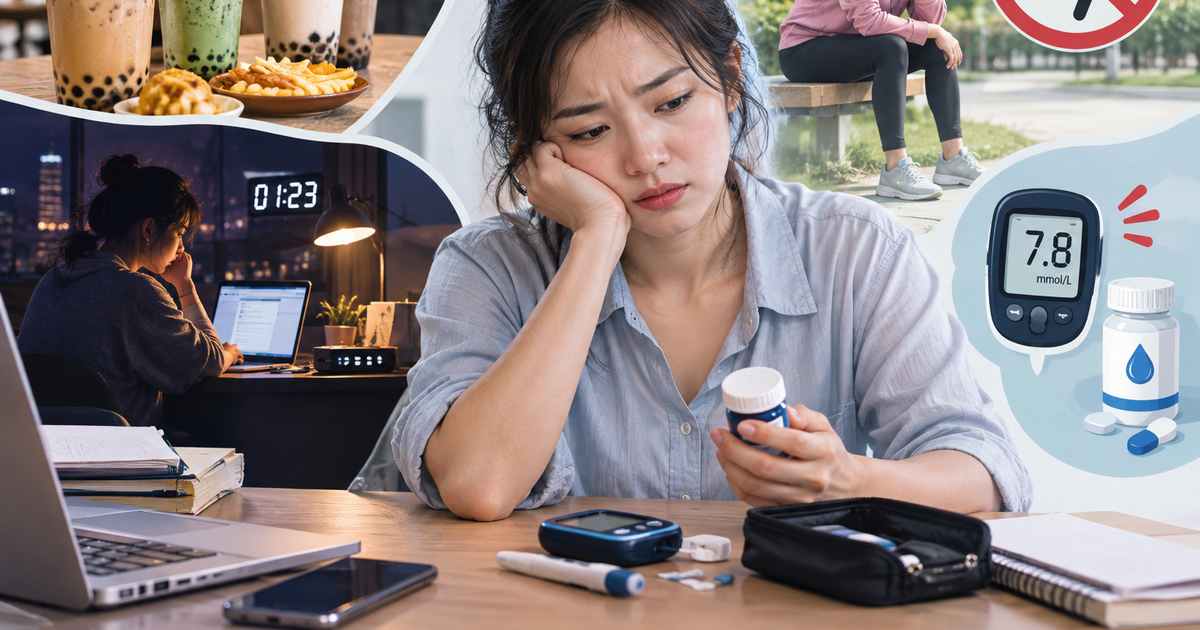 Cả tuần trà sữa, thức khuya, không thể dục, U30 "kè kè" túi thuốc tiểu đường