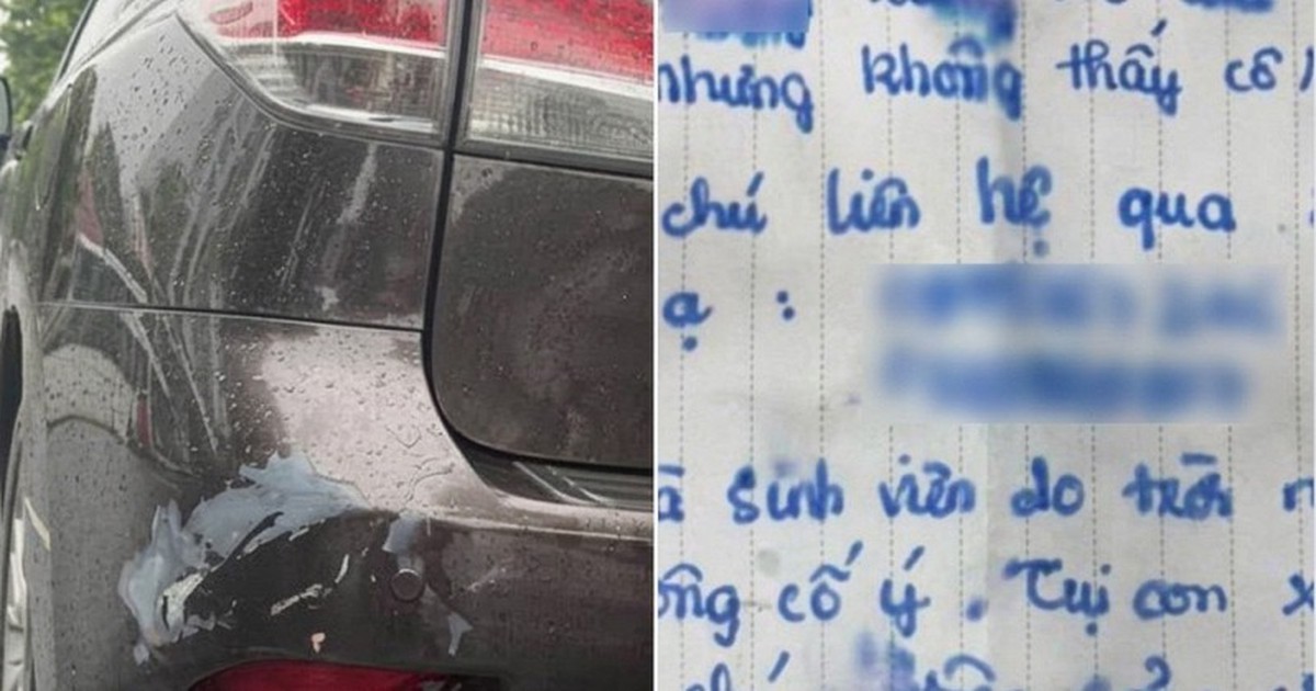 Nữ sinh đợi cả tiếng dưới mưa, để lại thư xin lỗi cùng số điện thoại: Chủ xe đưa ra quyết định bất ngờ
