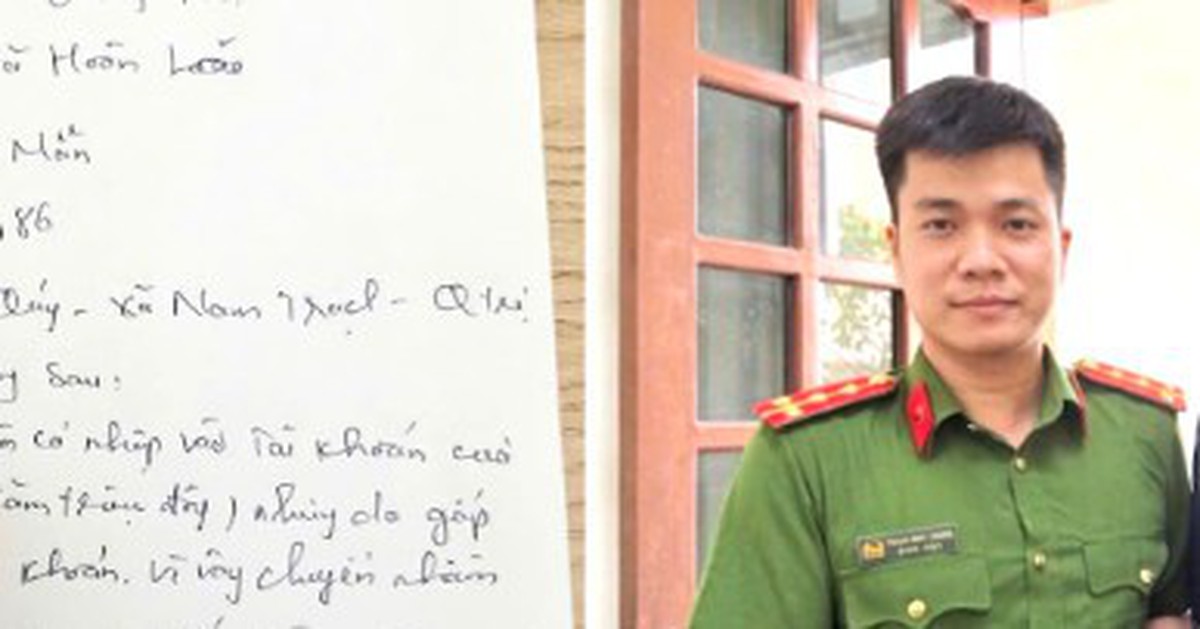 Tài khoản của Đại úy Công an ở Quảng Trị phát sinh giao dịch chuyển khoản 5.000.000 đồng: Phùng Văn Mẫn SN 1986 được liên hệ để xác minh
