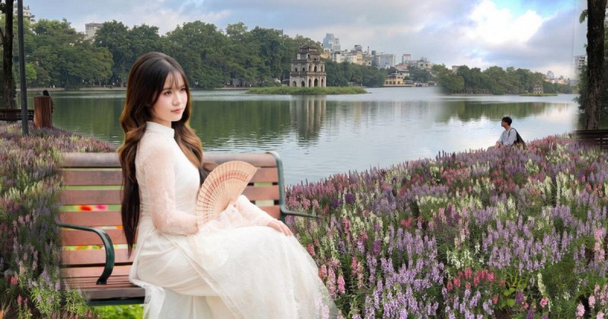 “Quyết không để các nàng thơ nhàm chán”: Hồ Gươm lại thay thảm hoa mới, Hà Nội dạo này thơ thế nhỉ!
