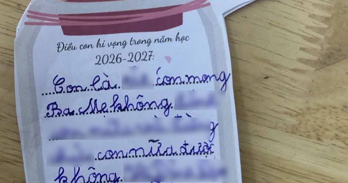 "Thẻ ước nguyện" đầu năm học của con trai khiến bà mẹ không biết nên cười hay mếu: Nước sông Hoàng Hà cũng không rửa sạch nỗi oan này!