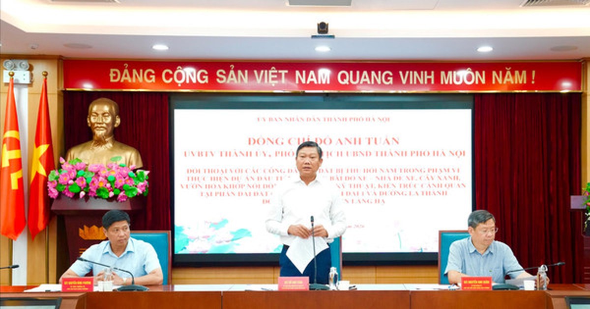 Lãnh đạo thành phố Hà Nội đối thoại về giải phóng mặt bằng dự án bãi đỗ xe tại Vành đai 1