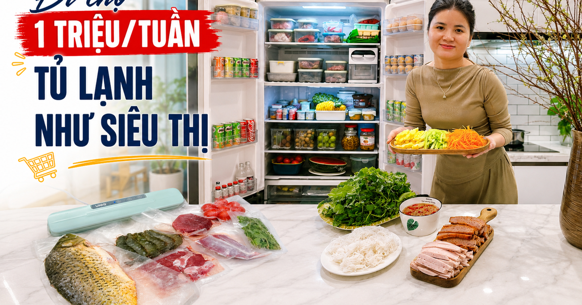 Mẹ bầu 5 tháng ở Hà Nội đi chợ 1 lần cho cả tuần: Ngân sách 1 triệu đồng, mở tủ lạnh là “có cả siêu thị”