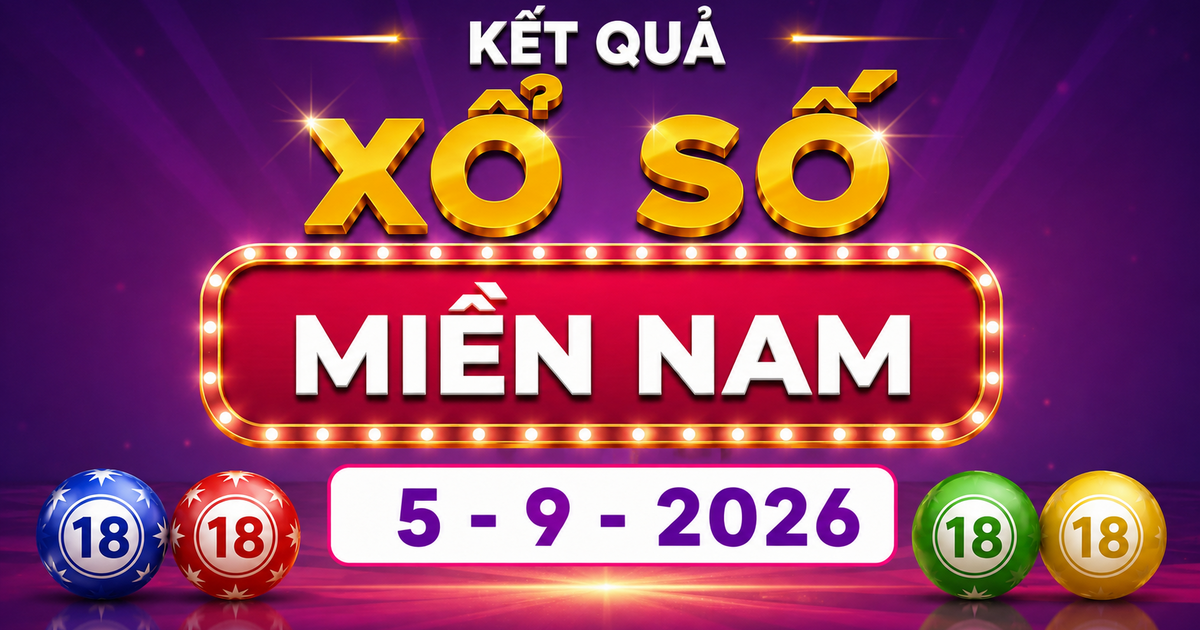 XSMN 5/9 - Kết quả xổ số miền Nam hôm nay 5/9/2026