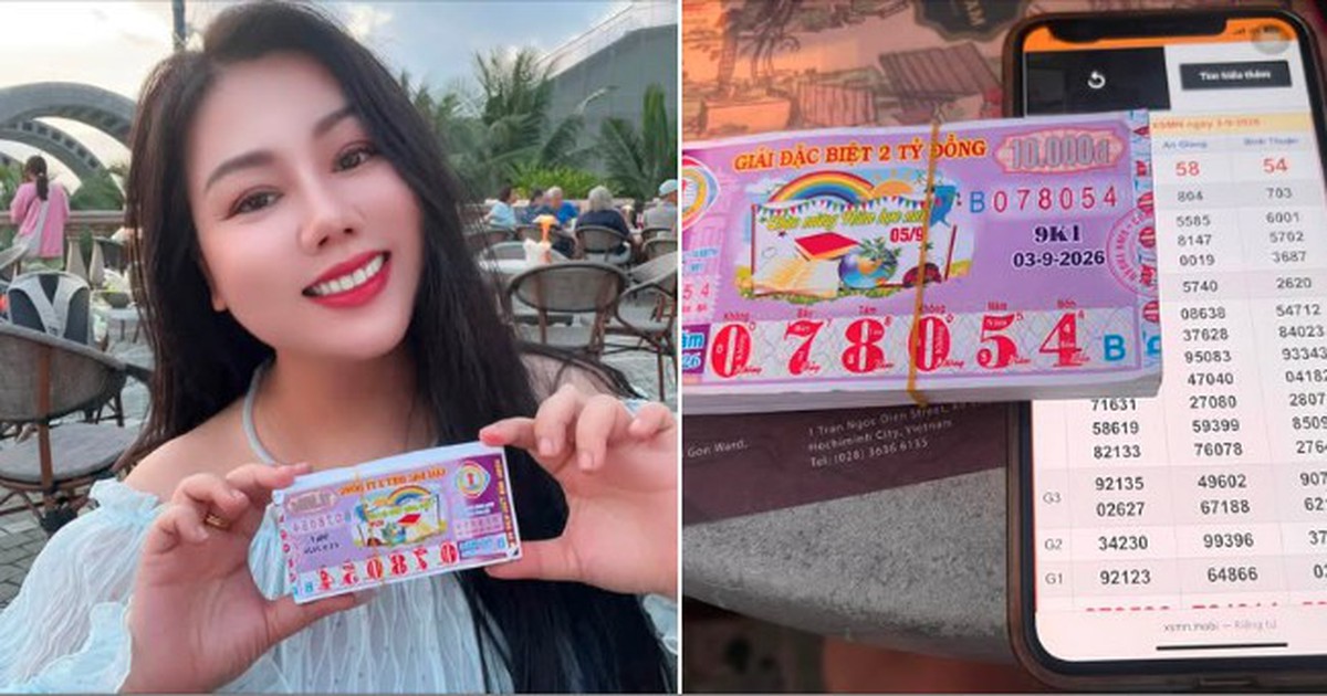 Nữ ca sĩ quê Kiên Giang trúng 160 tờ vé số