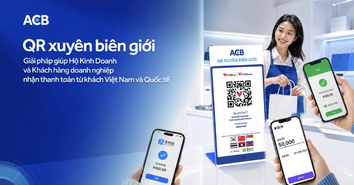 Mới từ ACB: Giải pháp thanh toán doanh nghiệp, hộ kinh doanh và khách hàng đều quan tâm