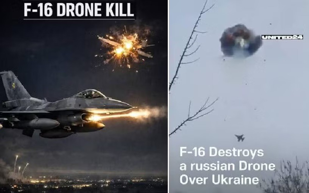 Dùng F-16 bắn hạ UAV Nga: ‘Bắn chim sẻ bằng đại bác’