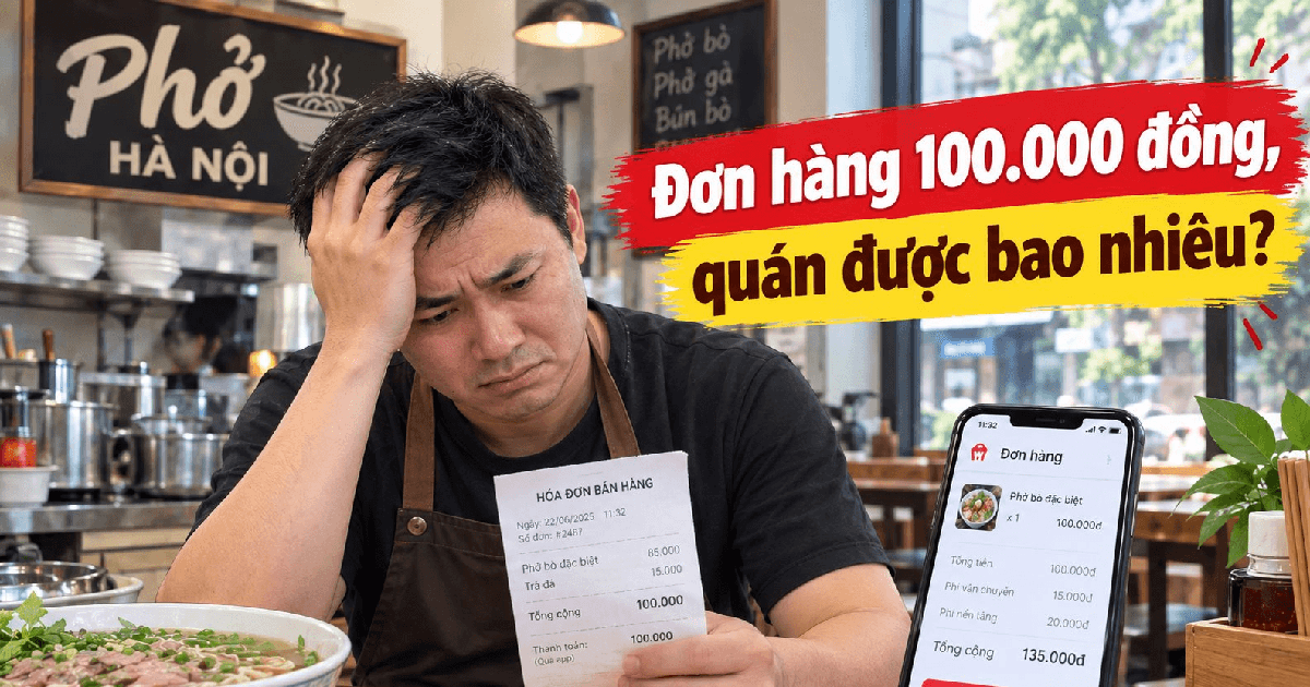Bán 100.000 đồng đồ ăn trên app, gần 80.000 đồn...
