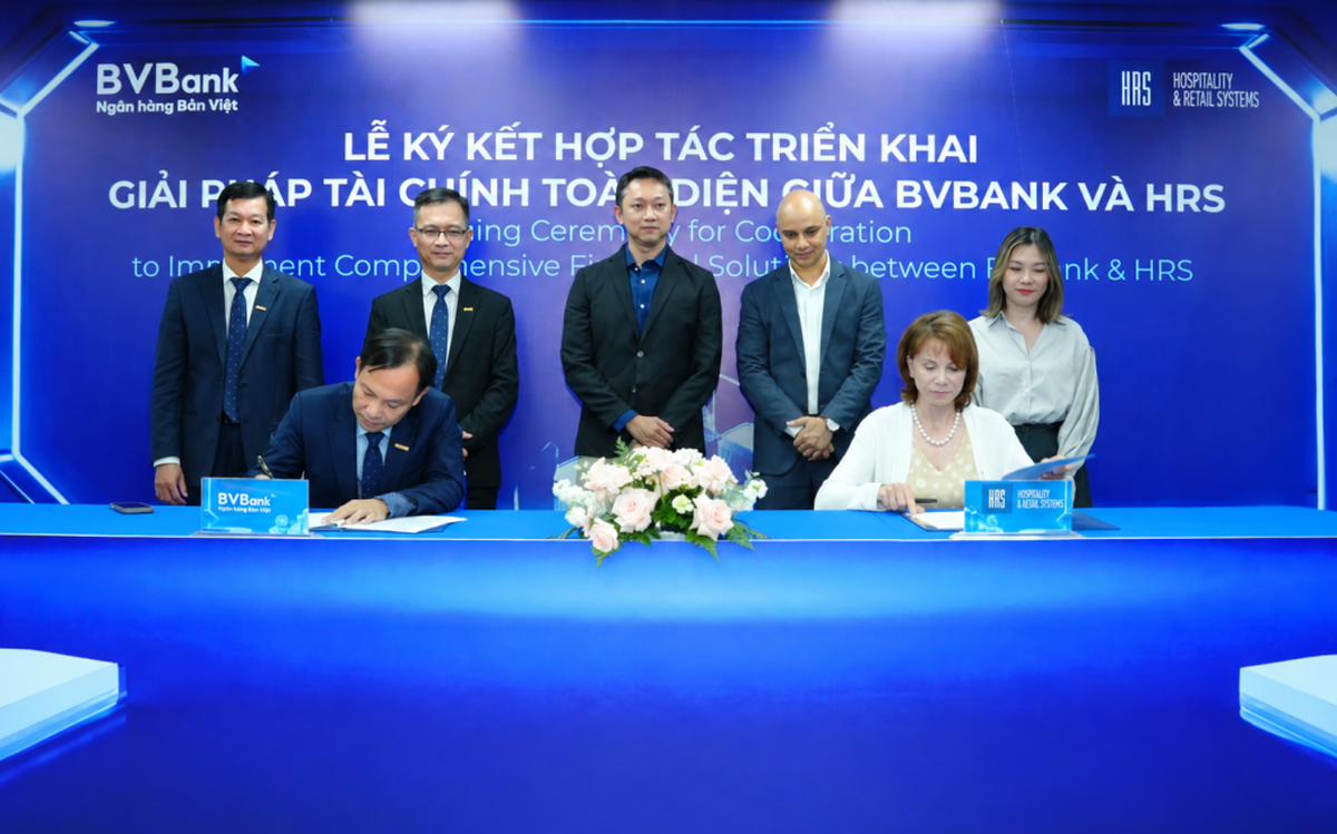 BVBANK và HRS ký kết hợp tác giải pháp tài chính toàn diện cho ngành khách sạn
