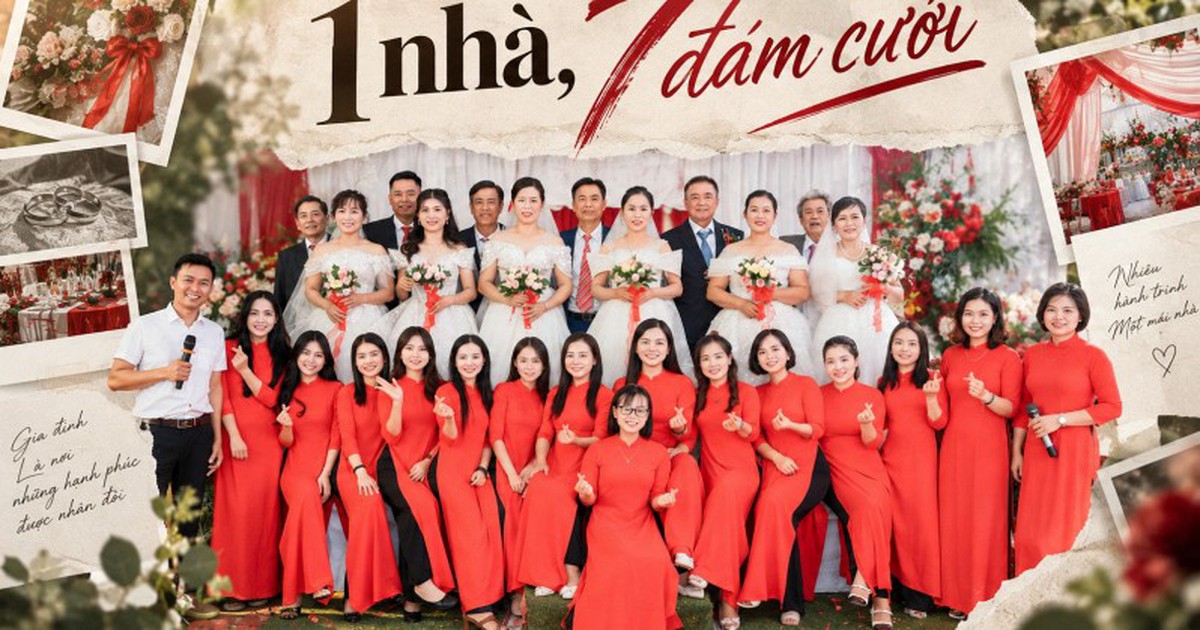 Đám cưới hot ở Bắc Ninh: 7 cặp đôi họ Vũ rủ nhau cưới lại sau hàng chục năm, có cặp đã bên nhau hơn 7 thập kỷ