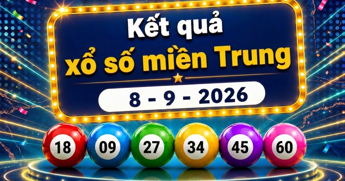XSMT 8/9 - Kết quả XSMT hôm nay 8/9/2026