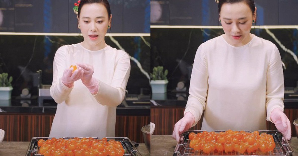 Phương Oanh khoe 100 "viên ngọc bóng bẩy béo ngậy"