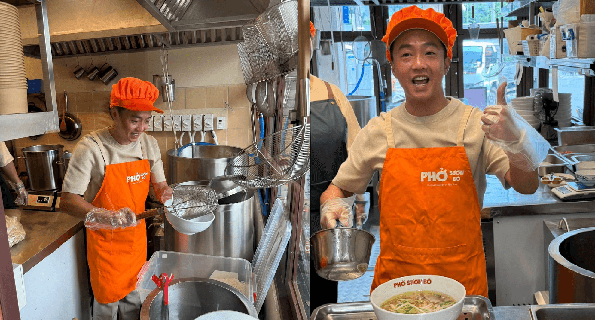 Cường Đô La bán thêm phở ở Quận 1, TP HCM