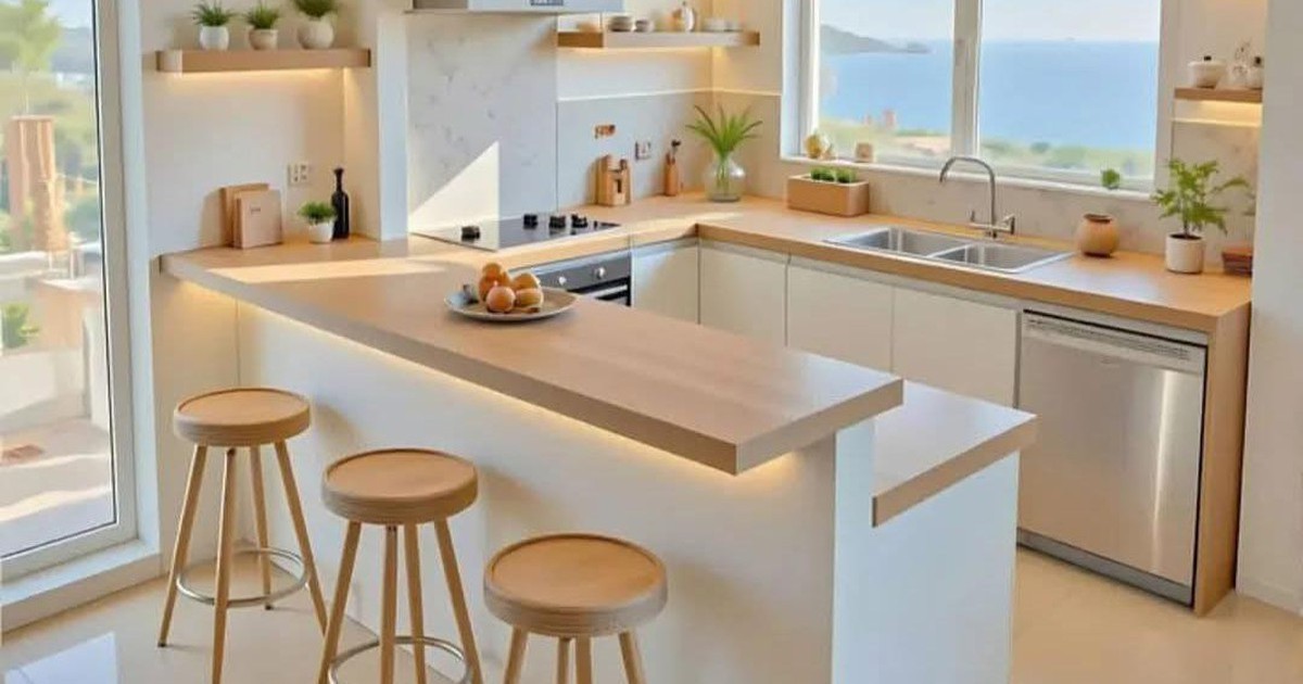 Vì sao ngày càng nhiều người bỏ bếp chữ U dù diện tích cho phép?