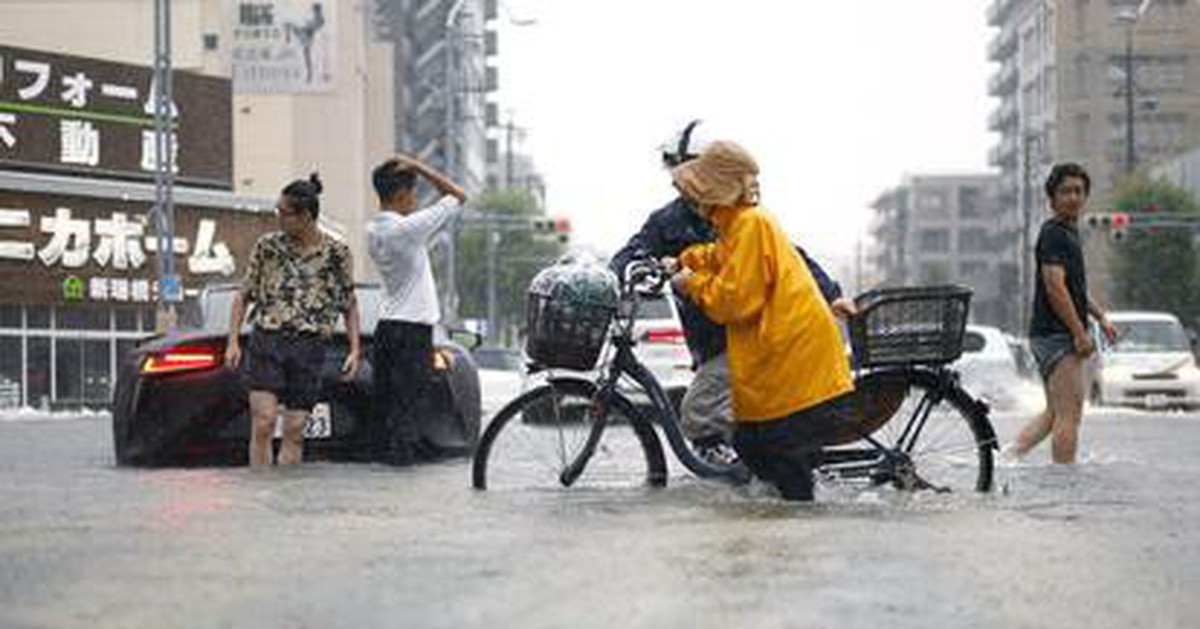 Nagoya hứng lượng mưa kỷ lục, hơn 1 triệu người nhận lệnh sơ tán
