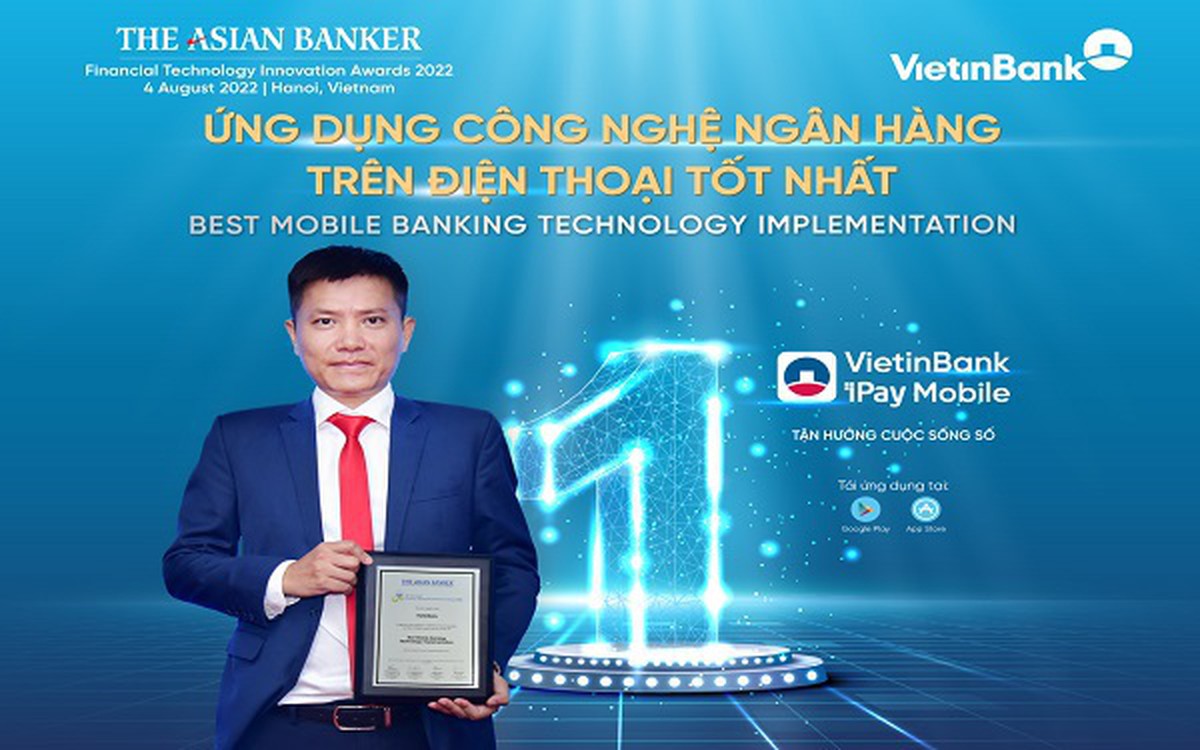 VietinBank xuất sắc nhận Giải thưởng “Ứng dụng công nghệ ngân hàng trên ...