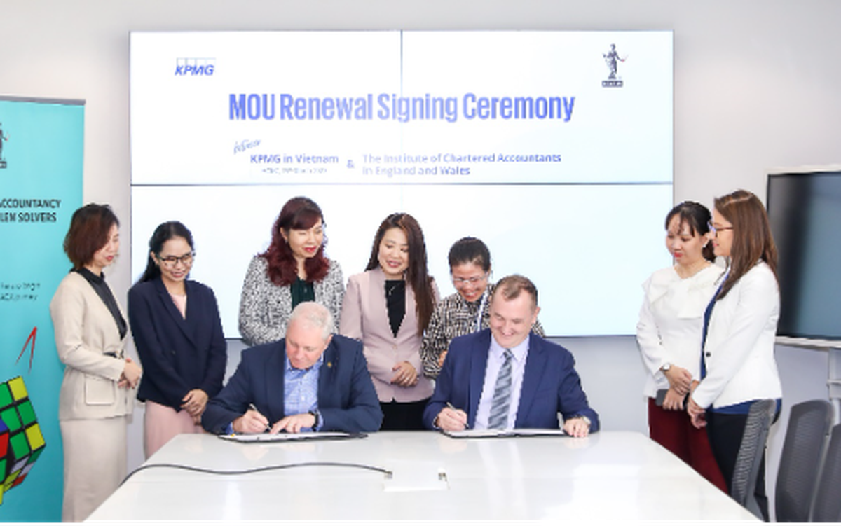 ICAEW và KPMG đẩy mạnh hợp tác phát triển nguồn nhân lực chất lượng cao