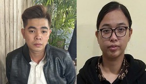 MC Hoàng Oanh phát tín hiệu công khai với Lê Giang Patrik ngay tại SVĐ Mỹ Đình - Ảnh 3.