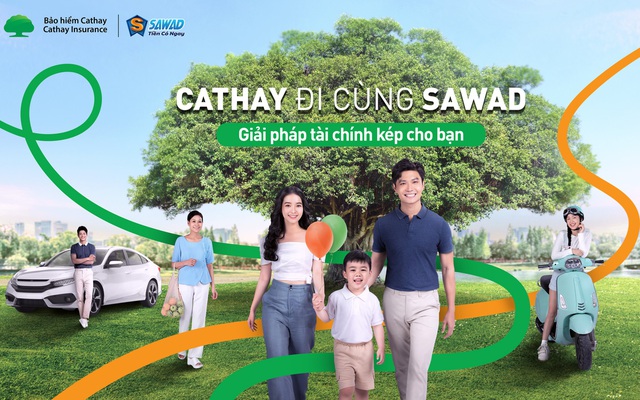Bảo hiểm Cathay và SAWAD ra mắt gói tiện ích Tài chính kép