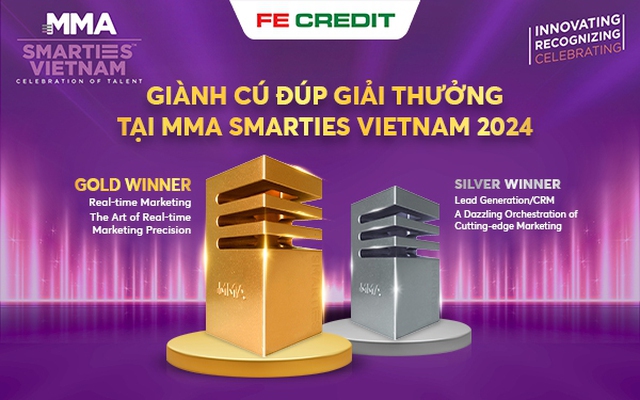 FE CREDIT gặt hái thành công với cú đúp giải thưởng tại MMA Smarties 2024