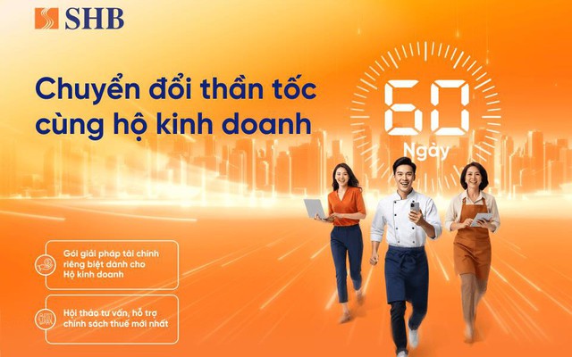 SHB kích hoạt chiến dịch 60 ngày chuyển đổi tăng tốc cho tiểu thương trên toàn quốc