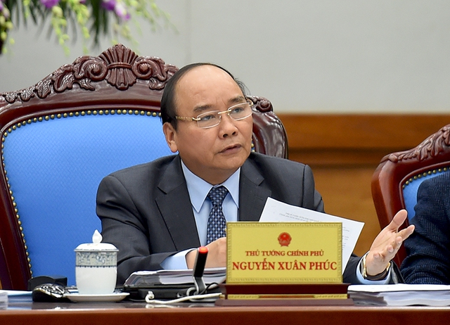 
Thủ tướng Nguyễn Xuân Phúc yêu cầu các tỉnh không về Hà Nội chúc Tết. - Ảnh: VGP/Quang Hiếu
