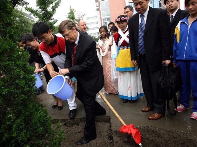 Bill Gates từng tiết lộ ông rất thích cây gỗ lá đỏ ở gần khu vực nhà lái xe. Cây gỗ này được Bill Gates đưa vào diện chăm sóc đặc biệt. Nó được theo dõi 24/24 bằng một hệ thống máy tính để đảm bảo cung cấp đủ nước, tránh tính trạng khô héo.
