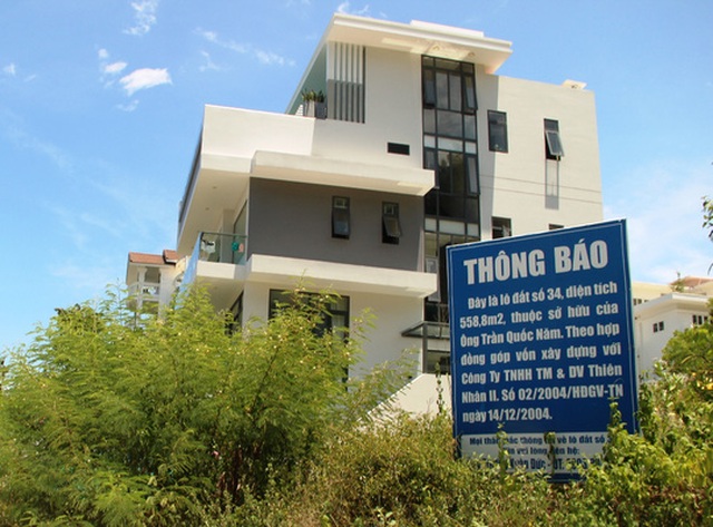 Nhiều chủ đất ở khu villa đẳng cấp Ocean View Nha Trang treo biển cảnh báo người mua đất