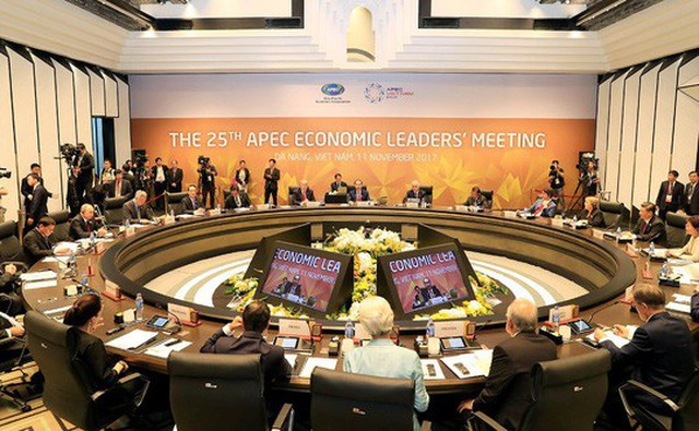 
Phiên họp của các nhà Lãnh đạo kinh tế APEC ngày 11-11 - Ảnh: APECVIETNAM
