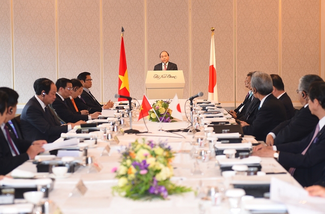 
Thủ tướng trao đổi cởi mở, giải đáp nhiều vấn đề mà các doanh nghiệp Nhật Bản quan tâm. Ảnh: VGP/Quang Hiếu
