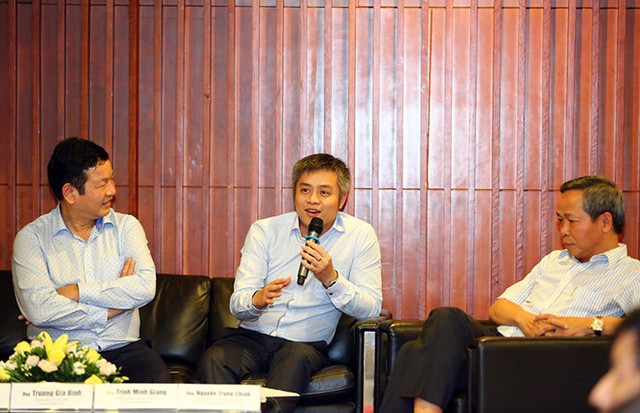 
Ông Trịnh Minh Giang (giữa), Chủ tịch Nhóm công tác Khởi nghiệp sáng tạo của VPSF, Chủ tịch HĐQT VMCG chia sẻ về khởi nghiệp sáng tạo.
