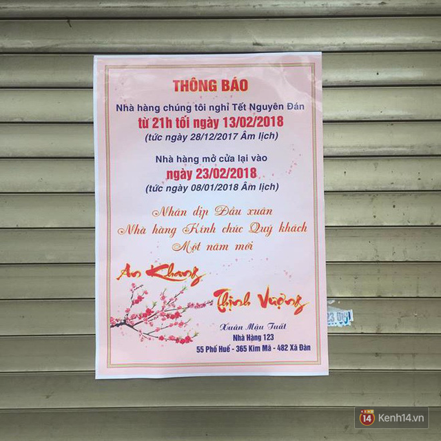 Hết Tết rồi mà vẫn còn nhiều quán xá nổi tiếng Hà Nội chưa mở cửa bán hàng trở lại - Ảnh 9.