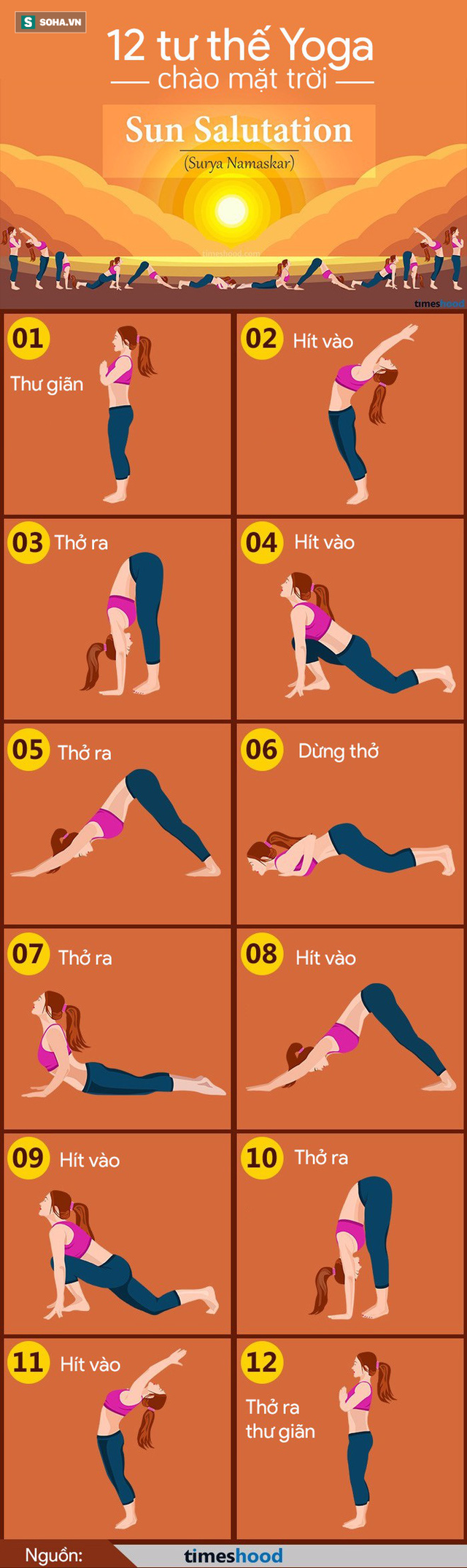 Chào mặt trời: Chuỗi 12 động tác yoga mang lại ít nhất 8 lợi ích tuyệt vời cho sức khỏe - Ảnh 1.