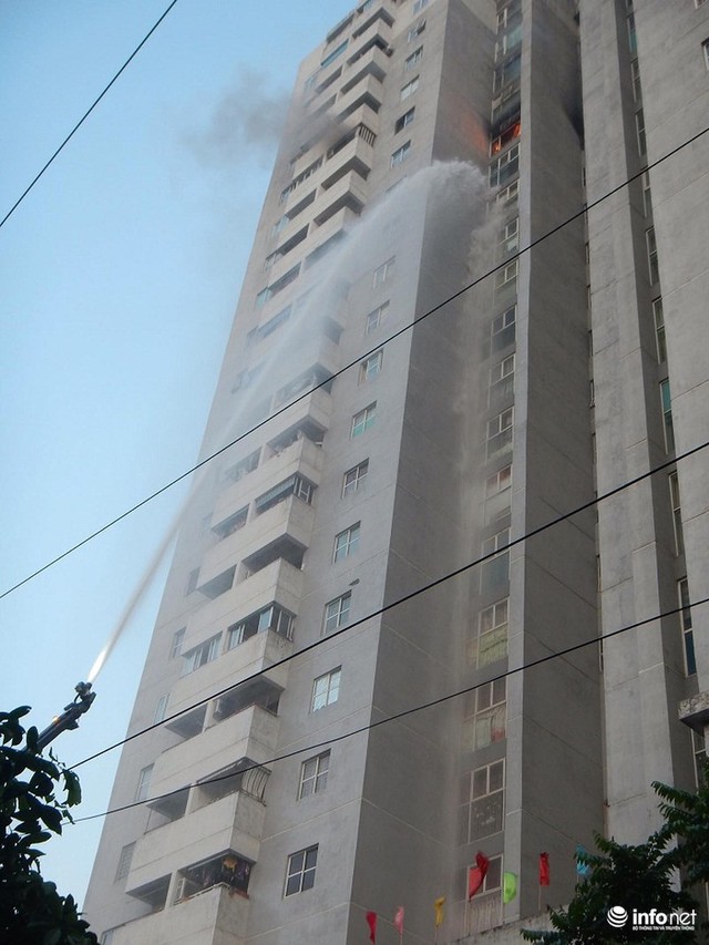 Hà Nội: Cháy ở toà chung cư CT3 Bắc Hà trên những con phố Nguyễn Trãi - Ảnh 5.