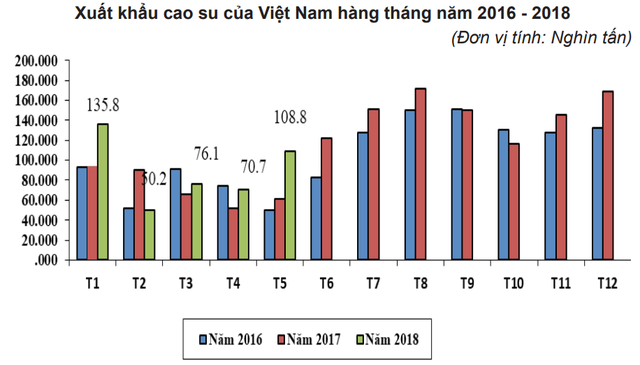 Trung Quốc tiếp tục dẫn đầu thị trường xuất khẩu cao su của Việt Nam - Ảnh 1.