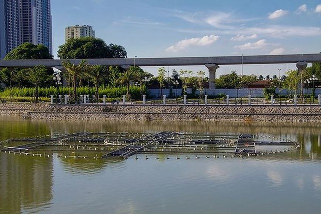 Các dự án công viên, hồ điều hòa Hà Nội ngổn ngang dưới nắng 40 độ - Ảnh 5.
