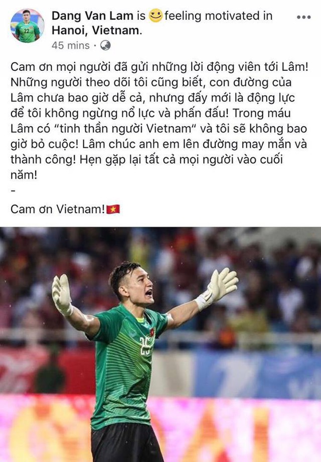 Đặng Văn Lâm: Trong máu Lâm có tinh thần người Việt Nam - Ảnh 2.