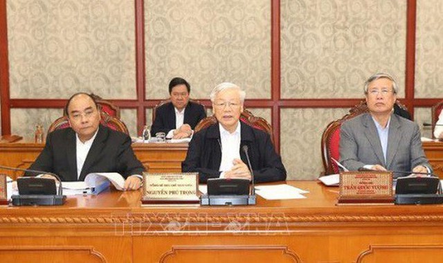 Tổng Bí thư, Chủ tịch nước Nguyễn Phú Trọng chủ trì họp Bộ Chính trị - Ảnh 1.