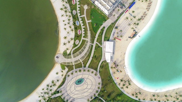 Cận cảnh khu đô thị tại Hà Nội có biển hồ nước mặn và hồ nước ngọt nhân tạo trải cát trắng lớn nhất thế giới - Ảnh 12.