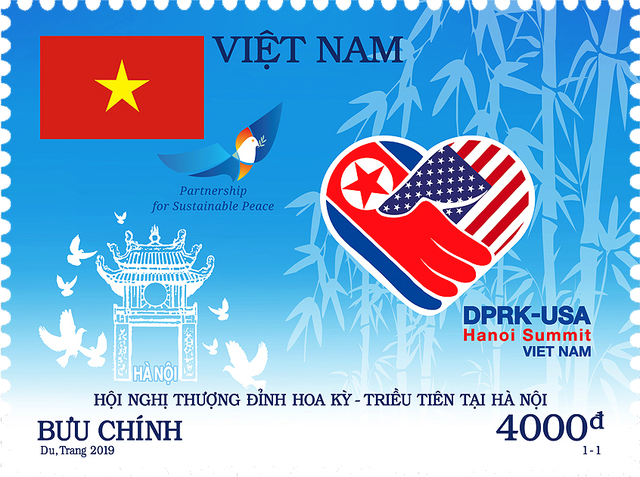 Việt Nam phát hành bộ tem kỷ niệm Hội nghị Thượng đỉnh Mỹ - Triều - Ảnh 1.