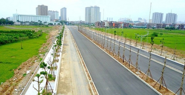 Toàn cảnh tuyến đường nối vào KĐT Mường Thanh Thanh Hà sắp hoàn thành - Ảnh 2.