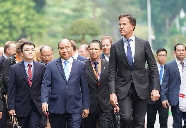 Toàn cảnh lễ đón Thủ tướng Hà Lan Mar Rutte thăm Việt Nam - Ảnh 3.