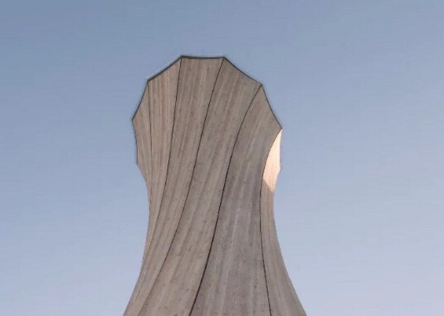  Độc đáo tòa tháp hình xoắn ốc được làm từ gỗ đầu tiên trên thế giới, không cong vênh, bền chắc không kém bê tông - Ảnh 3.