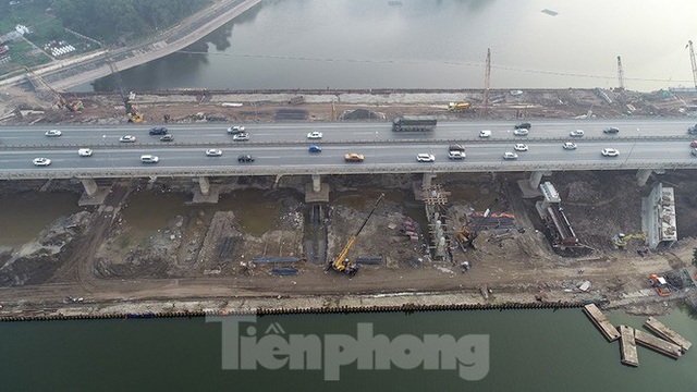 Cận cảnh công trình cầu vượt hồ Linh Đàm xóa điểm ùn tắc lớn nhất Hà Nội - Ảnh 11.