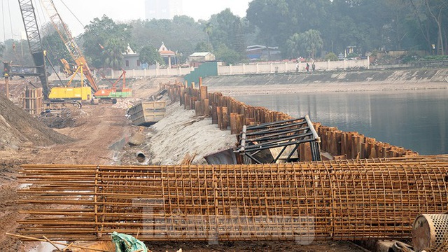 Cận cảnh công trình cầu vượt hồ Linh Đàm xóa điểm ùn tắc lớn nhất Hà Nội - Ảnh 8.