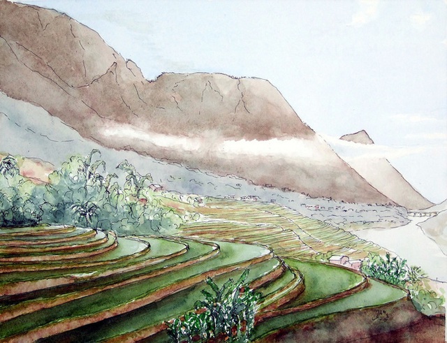 Bộ tranh đẹp quá Việt Nam ơi được vẽ bởi họa sĩ người Pháp, cộng đồng mạng quốc tế thích thú ngắm nhìn một nơi bình dị, an yên nhưng rất tươi đẹp - Ảnh 1. Bộ tranh đẹp quá Việt Nam ơi được vẽ bởi họa sĩ người Pháp, cộng đồng mạng quốc tế thích thú ngắm nhìn một nơi bình dị, an yên nhưng rất tươi đẹp - Ảnh 1.