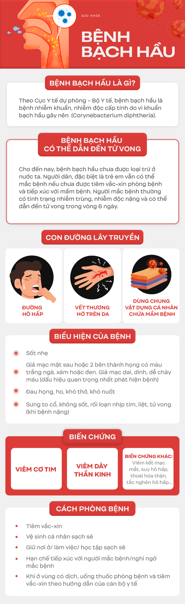 Bệnh bạch hầu: Đây là nhóm đối tượng có nguy cơ mắc bệnh bạch hầu cao nhất và cách sàng lọc bệnh - Ảnh 4.