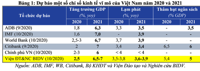 Dự báo tăng trưởng kinh tế Việt Nam quý 4/2020 và năm 2021: Sẽ phục hồi theo chữ V, năm 2021 tăng khoảng 6,5 - 7% - Ảnh 1.