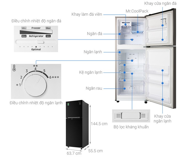  Thuộc top bán chạy nhất, tủ lạnh bình dân đời 2020, có ngăn cấp mềm giảm giá vài triệu đồng - Ảnh 2.